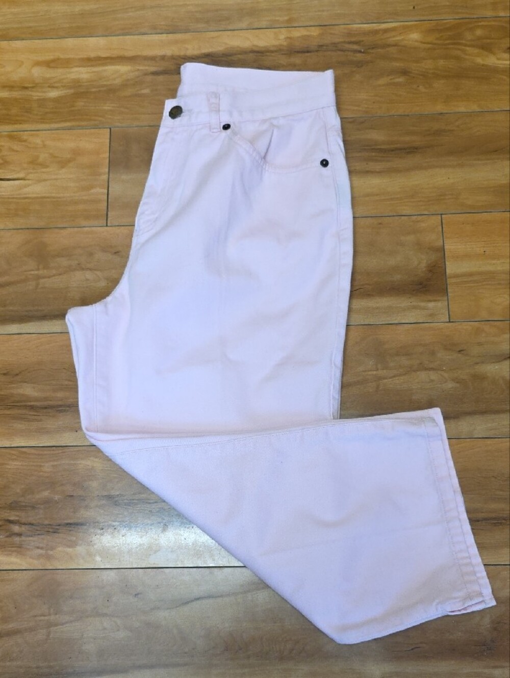 Vintage Lauren Jeans Co Ralph Lauren Pastel Pink Crop Pants Size 6 Y2K